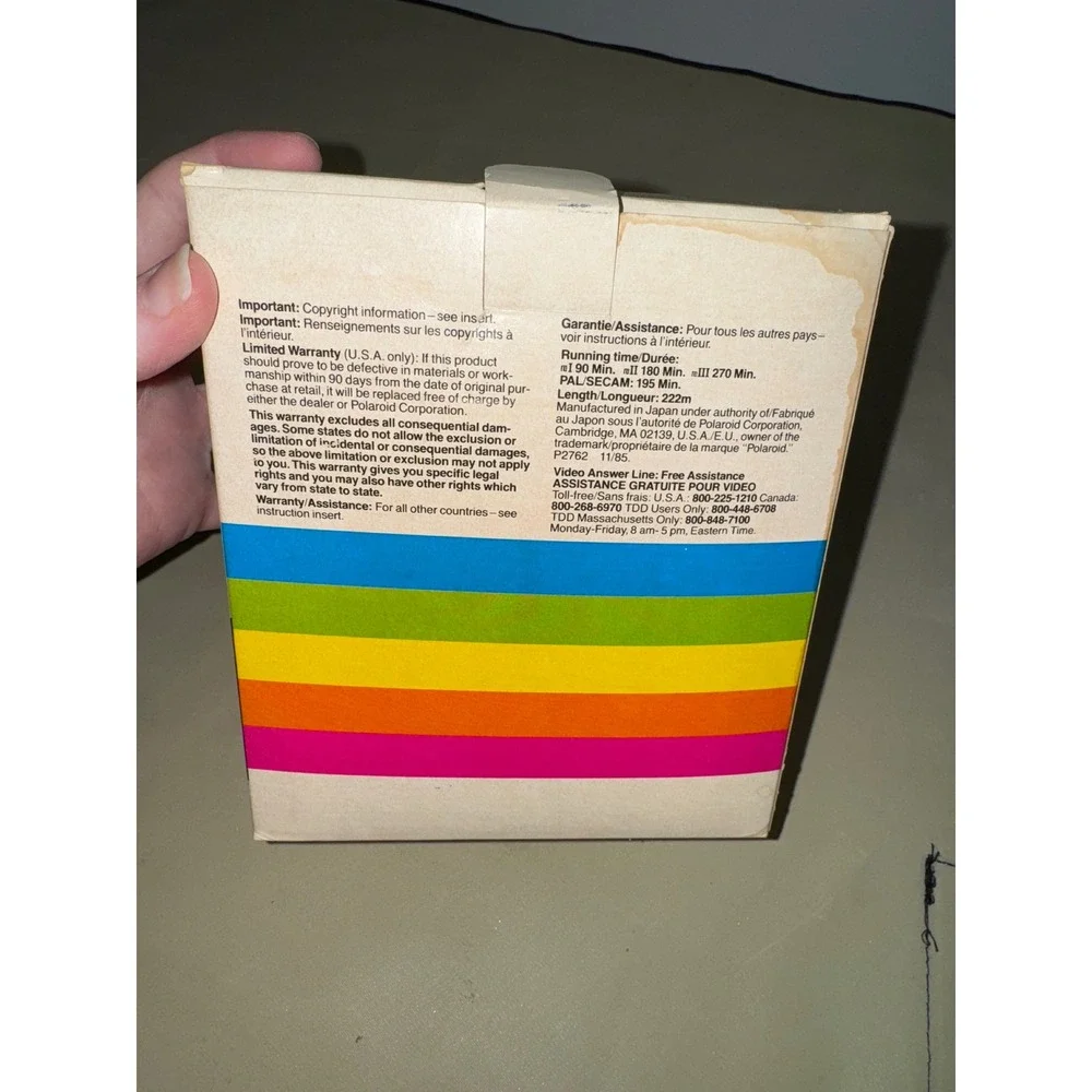 Polaroid Supercolor Video Cassette L750 Beta 5‎ Pack Special Lot only have 4